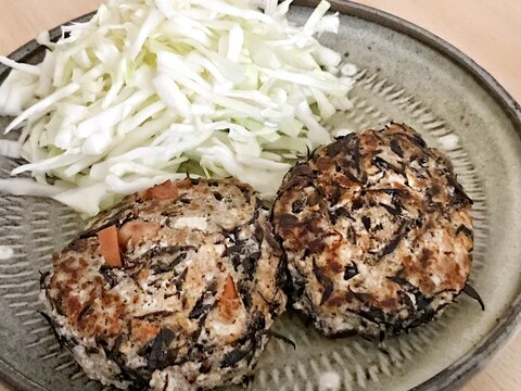 ひじき煮リメイク＊豆腐ハンバーグ